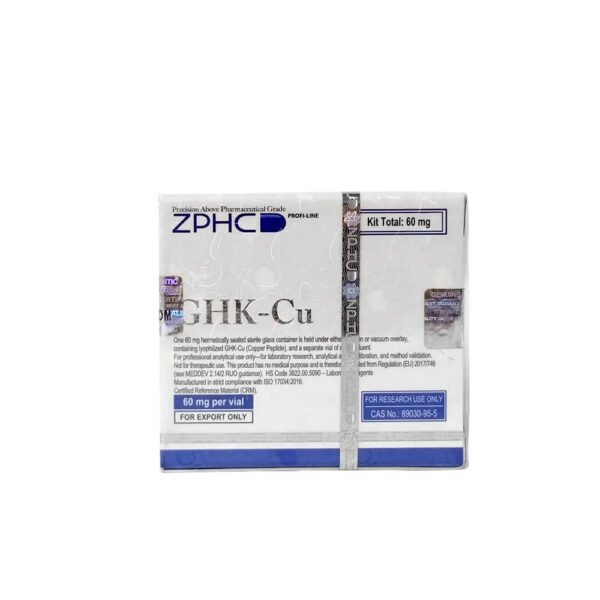 ZPHC GHK-Cu 60mg Kit | Lyophilized Peptide + BAC Water