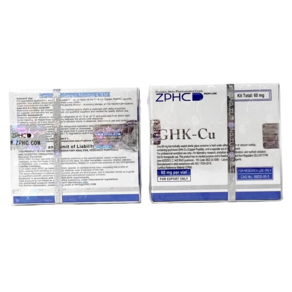 ZPHC GHK-Cu 60mg Kit | Lyophilized Peptide + BAC Water