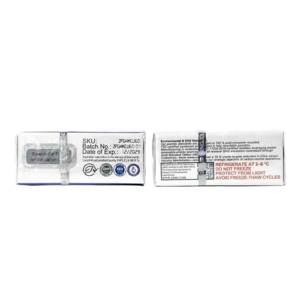 ZPHC GHK-Cu 60mg Kit | Lyophilized Peptide + BAC Water