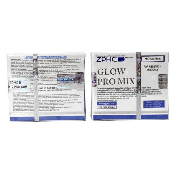 Glow Pro Mix 60mg ZPHC – (BPC-157 + TB-500 + GHK-Cu)