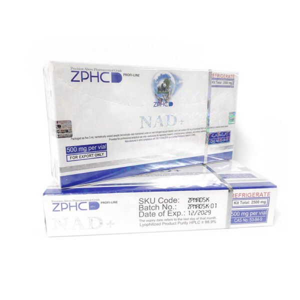 ZPHC NAD+ 2500mg Kit (5 x 500mg) | Lyophilized Powder
