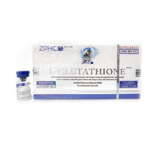 ZPHC L-Glutathione 3000mg Kit (5 x 600mg) | Lyophilized Powder