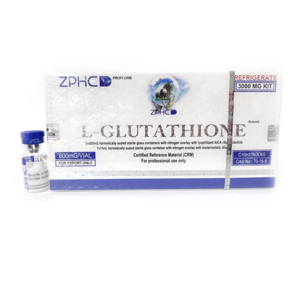 ZPHC L-Glutathione 3000mg Kit (5 x 600mg) | Lyophilized Powder