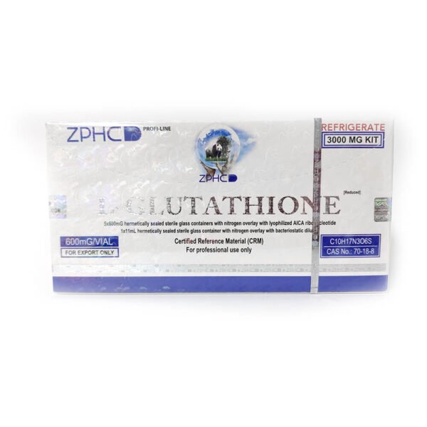 ZPHC L-Glutathione 3000mg Kit (5 x 600mg) | Lyophilized Powder