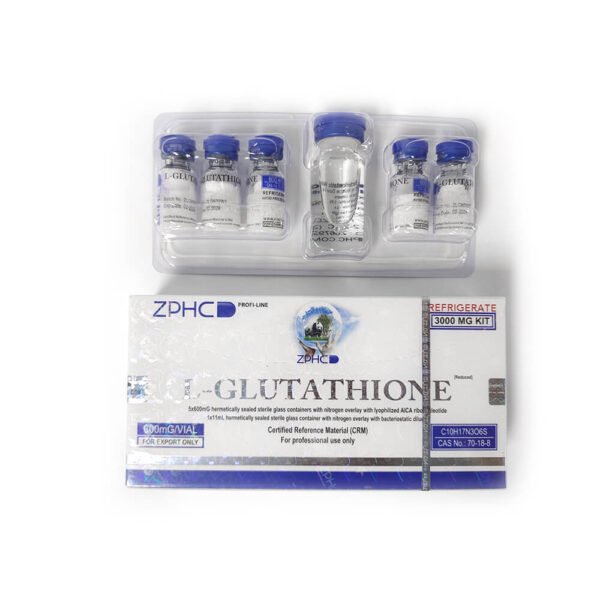 ZPHC L-Glutathione 3000mg Kit (5 x 600mg) | Lyophilized Powder