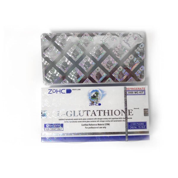 ZPHC L-Glutathione 3000mg Kit (5 x 600mg) | Lyophilized Powder