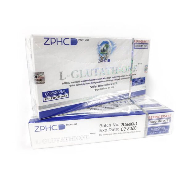 ZPHC L-Glutathione 3000mg Kit (5 x 600mg) | Lyophilized Powder