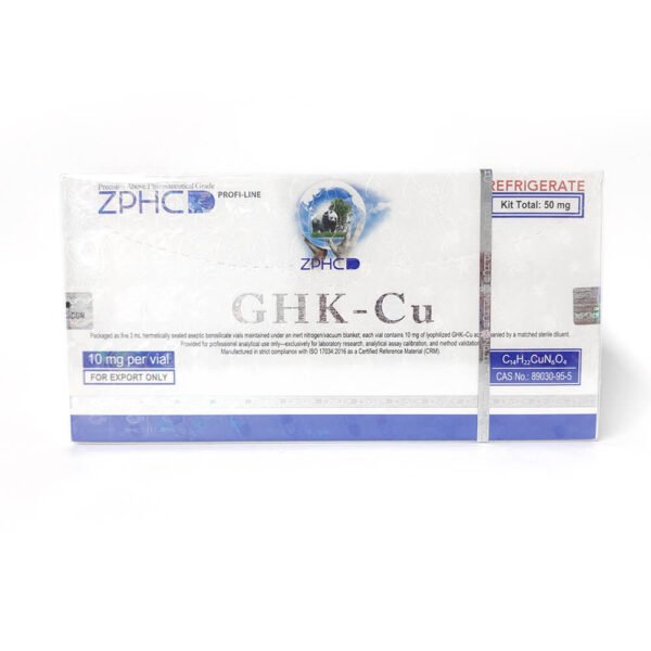 ZPHC GHK-Cu 50mg Kit (5 x 10mg) | Lyophilized Peptide